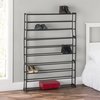 Home Basics Home Basics Easy Assemble Space Saving 50 Pair Shoe Tower Multi-Purpose Storage Rack, Black ZOR96159